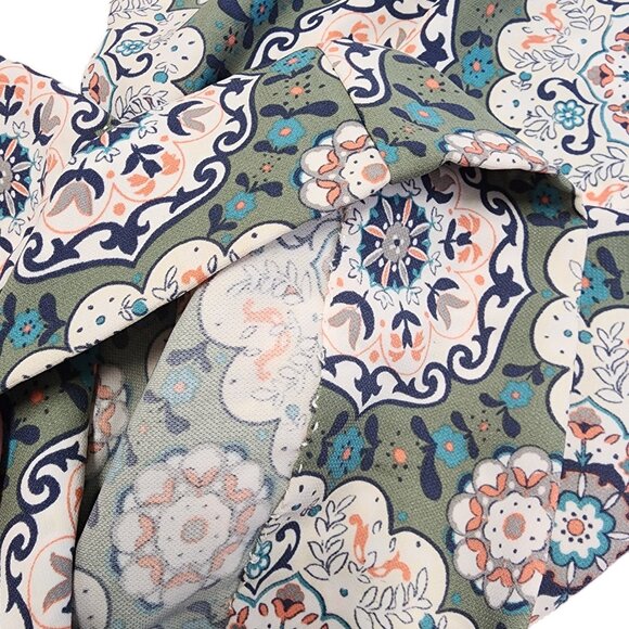 LOFT Women's Floral Wide-Leg Pants, Size L, Lightweight 100% Polyester - Picture 10 of 16